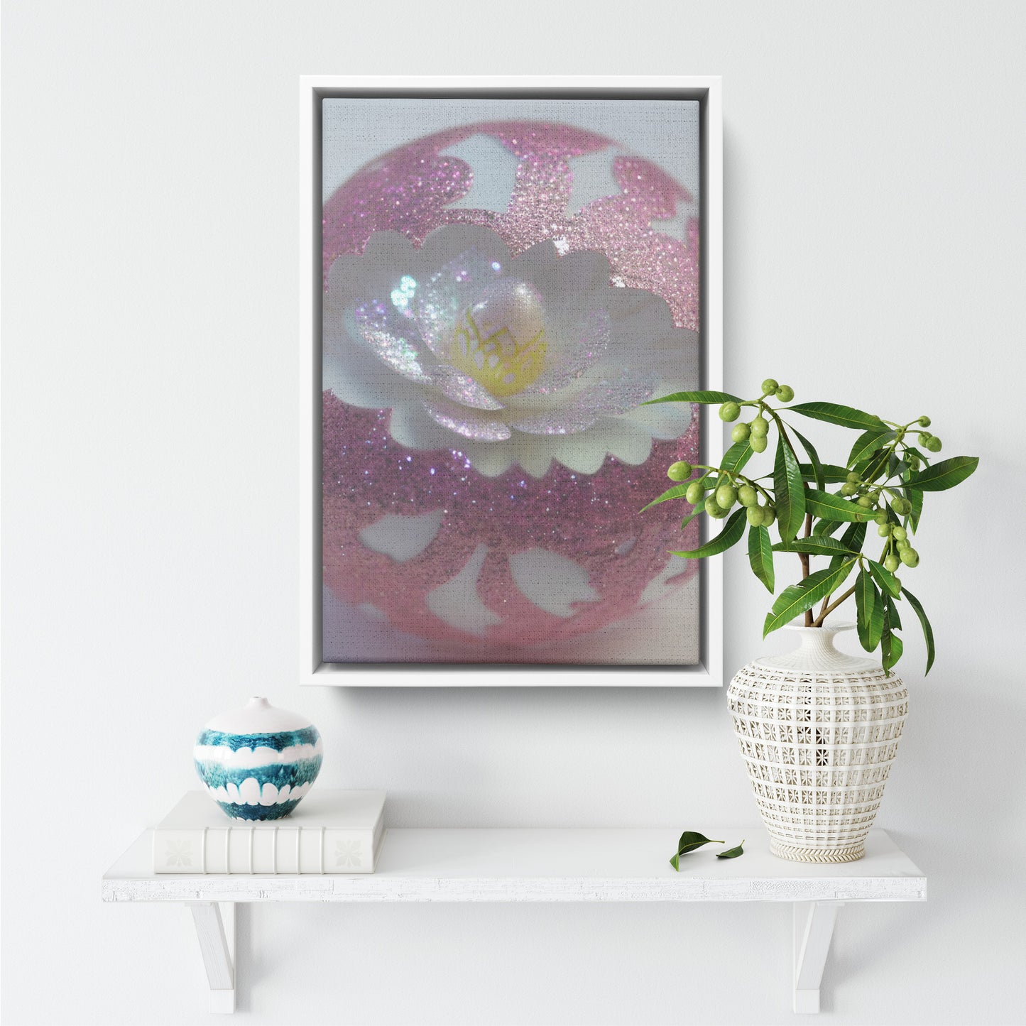 " Delicate Design #6 " Canvas Wall Art By I Love Rose Flowers