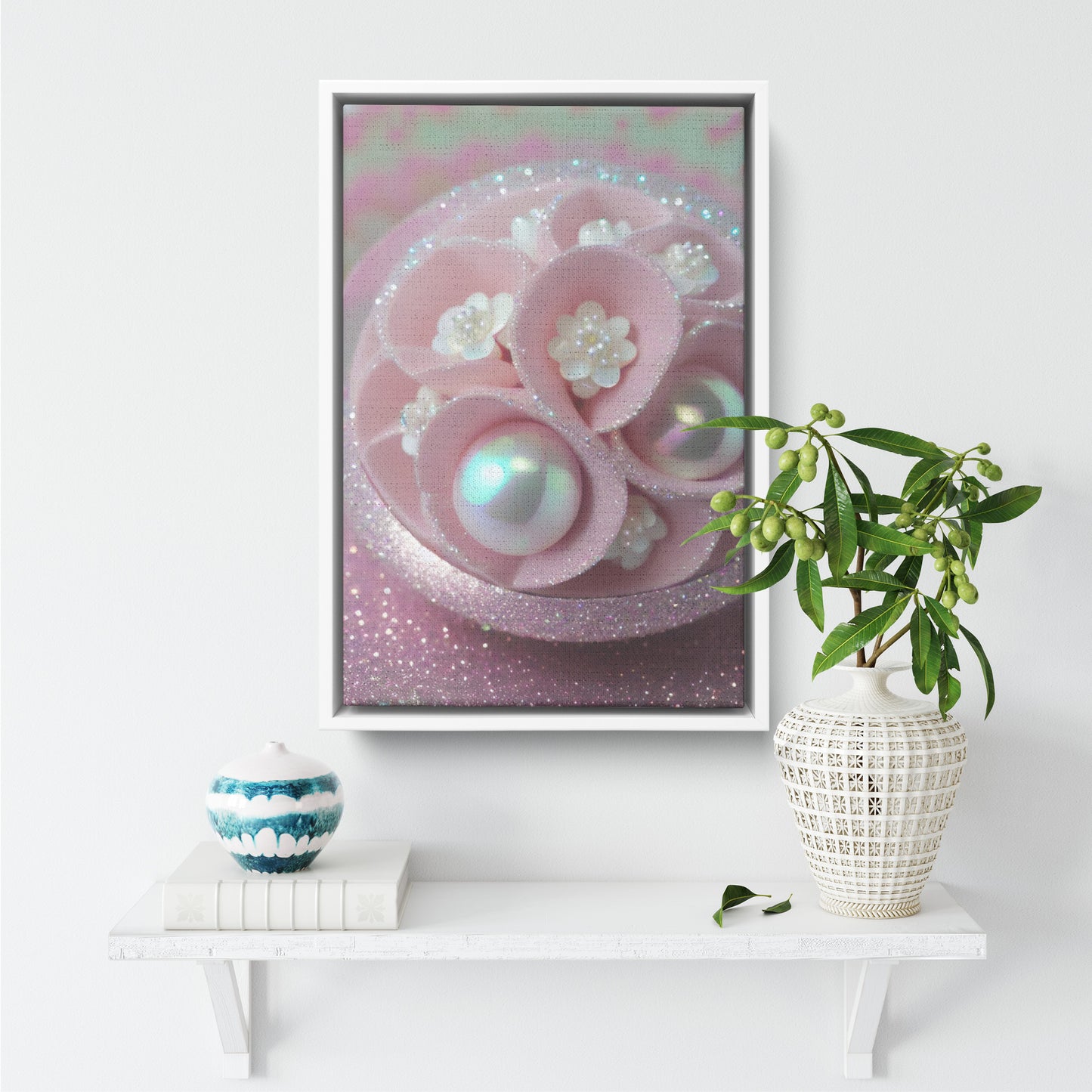" Delicate Design #15 " Canvas Wall Art By I Love Rose Flowers
