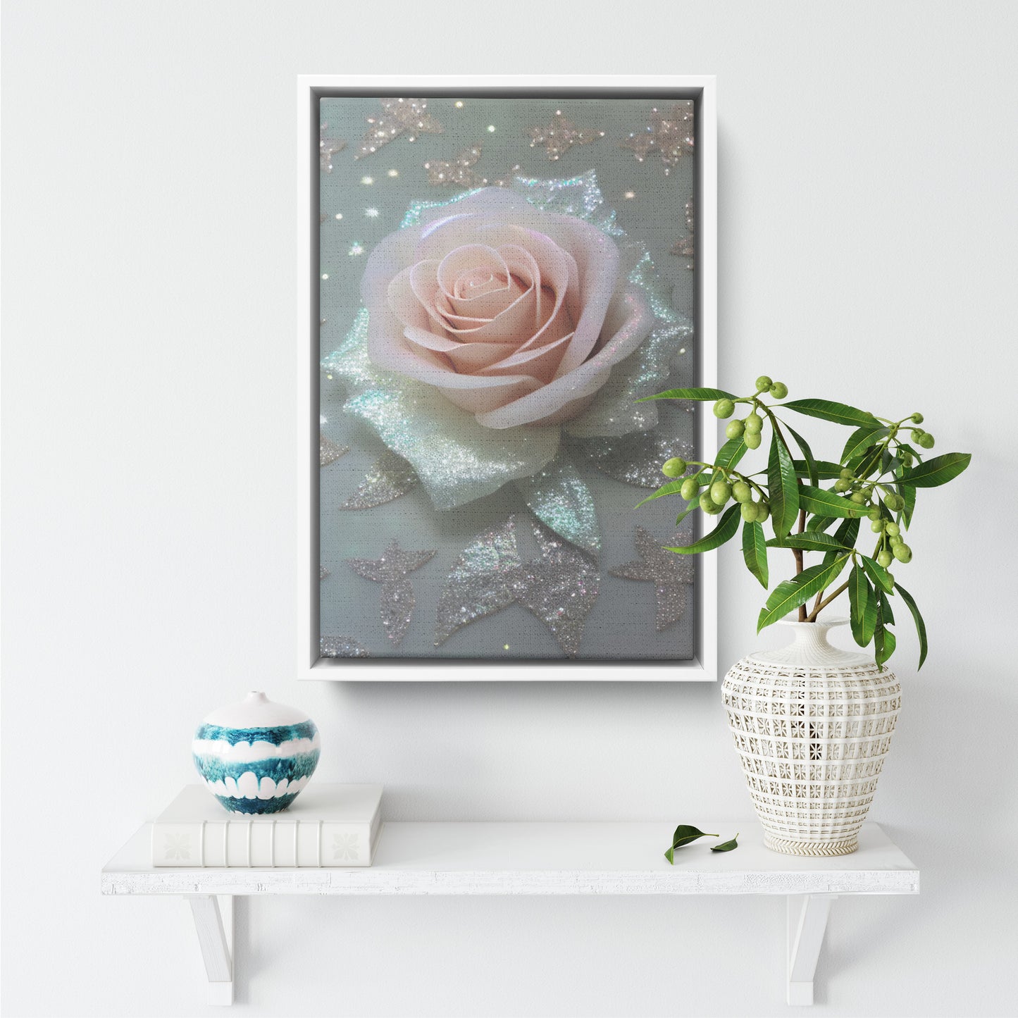 " Delicate Design #21 " Canvas Wall Art By I Love Rose Flowers