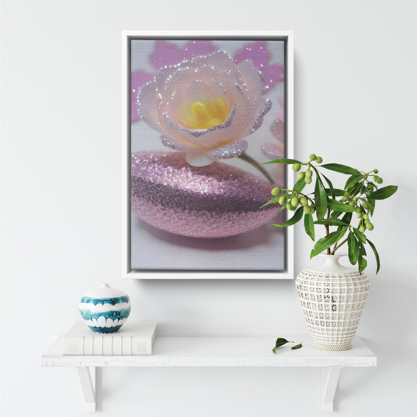 " Delicate Design #23 " Canvas Wall Art By I Love Rose Flowers