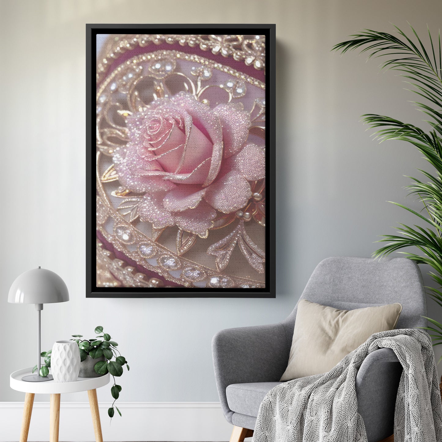 " Delicate Design #3 " Canvas Wall Art By I Love Rose Flowers