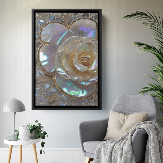 " Gorgeous Glitter #12 " Canvas Wall Art  By I Love Rose Flowers