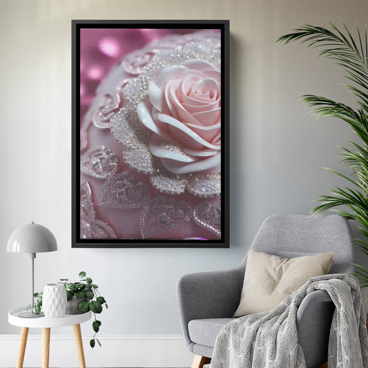 " Gorgeous Glitter #14 " Canvas Wall Art By I Love Rose Flowers