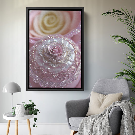 " Gorgeous Glitter #16 " Canvas Wall Art By I Love Rose Flowers