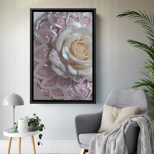 " Gorgeous Glitter #48 " Canvas Wall Art By I Love Rose Flowers